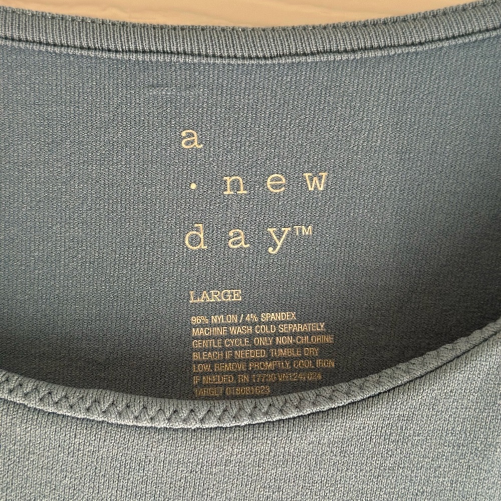A New Day Blue Bodysuit Top